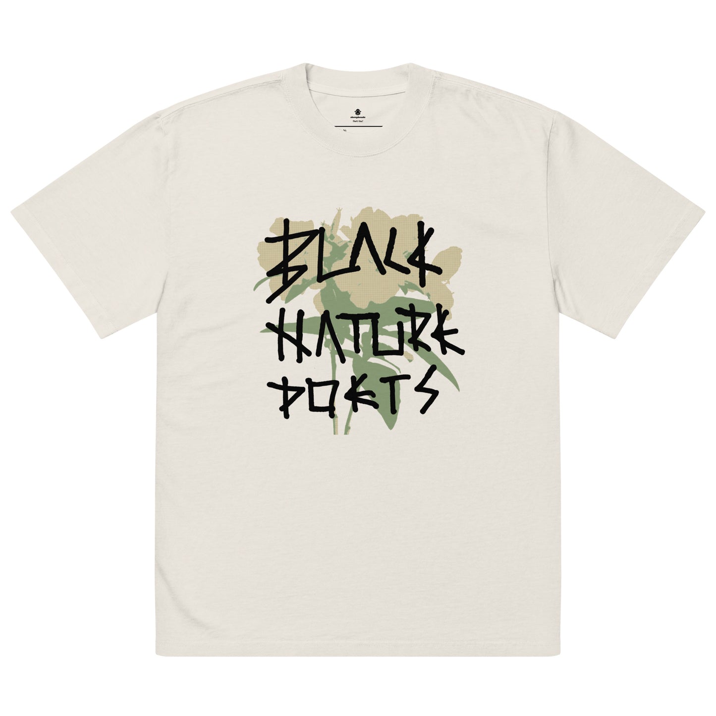 Black Nature Poets Oversized faded t-shirt