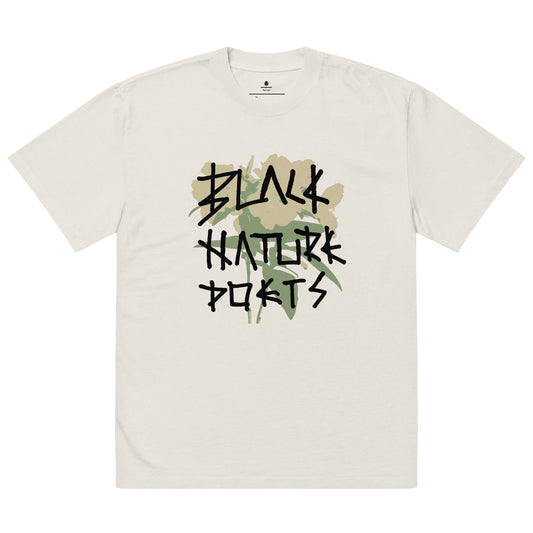 Black Nature Poets Oversized faded t-shirt