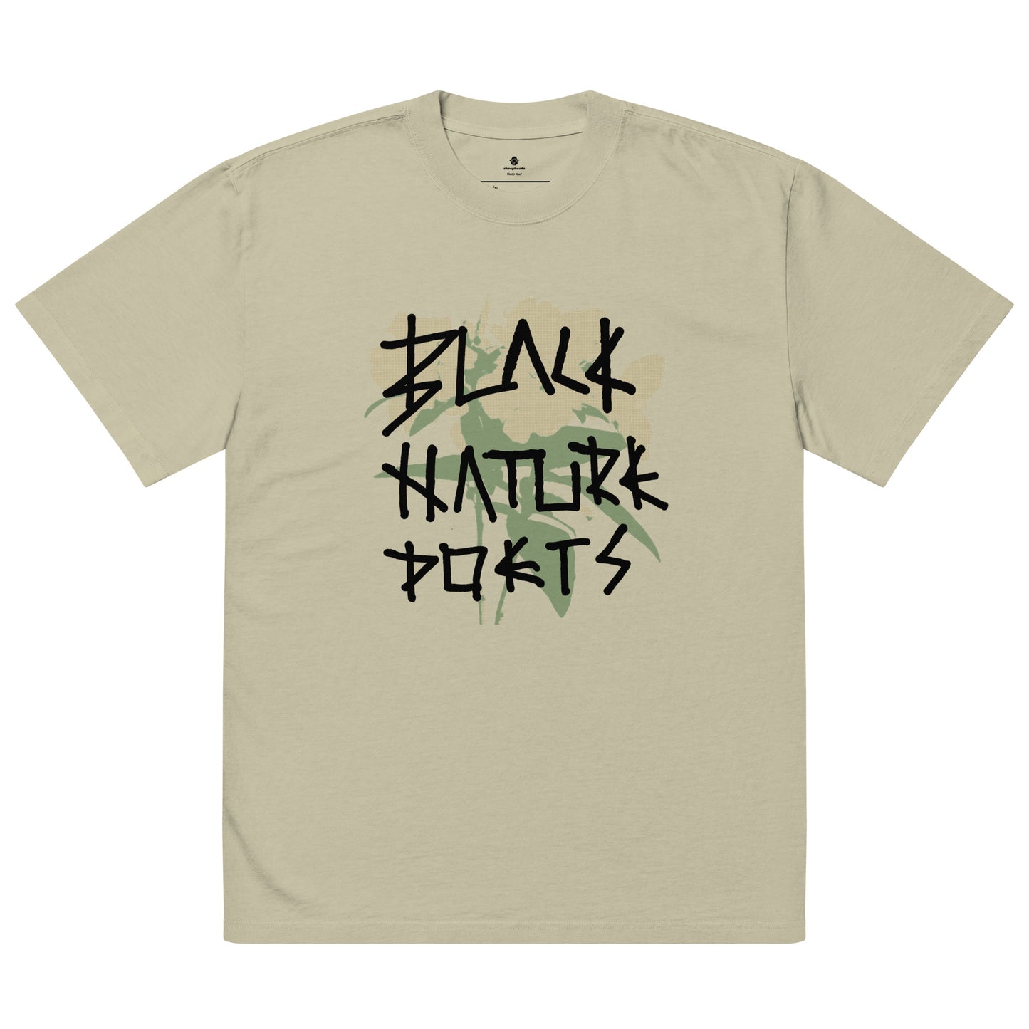 Black Nature Poets Oversized faded t-shirt