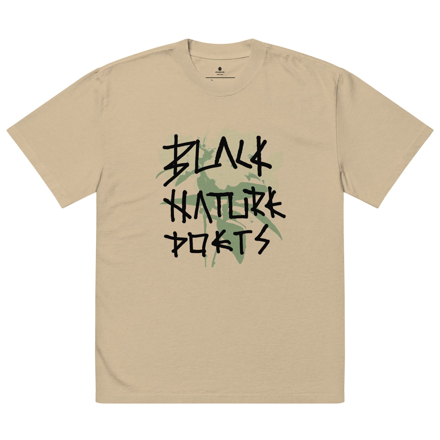 Black Nature Poets Oversized faded t-shirt