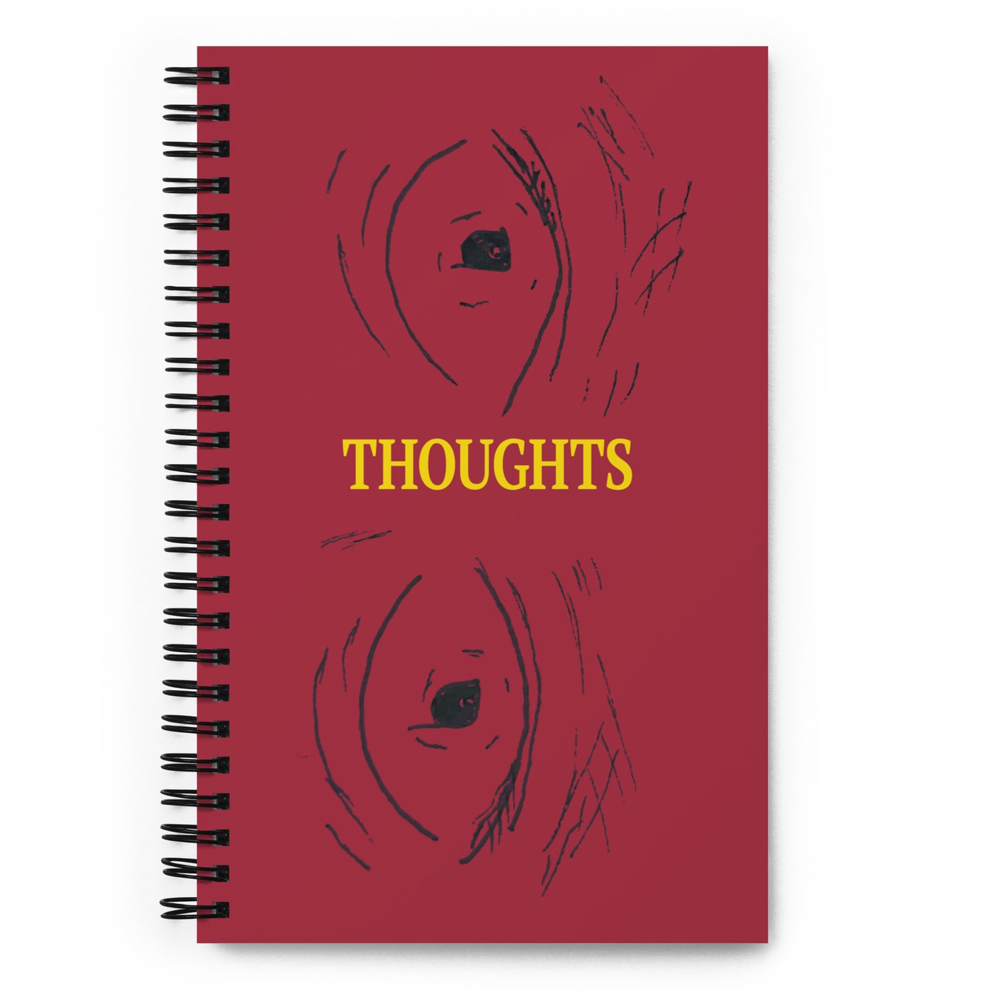 Thinking Thoughts Through (Red) Spiral notebook