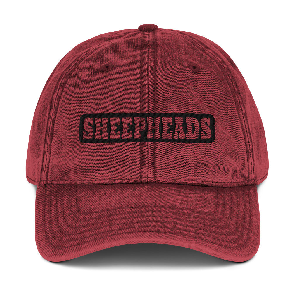 Sheepheads Logo Vintage Cotton Twill Cap