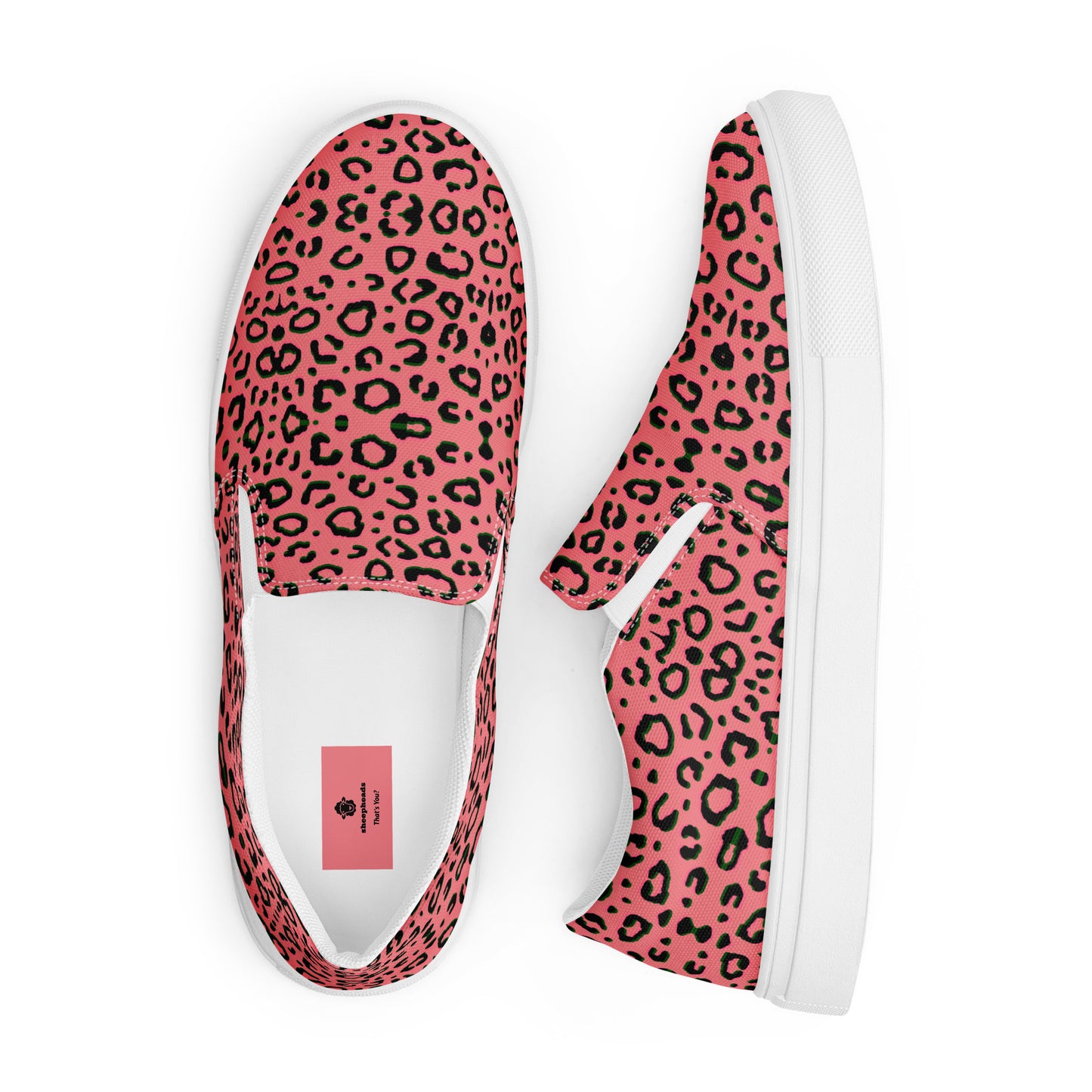 Leopard Men’s slip-on canvas shoes