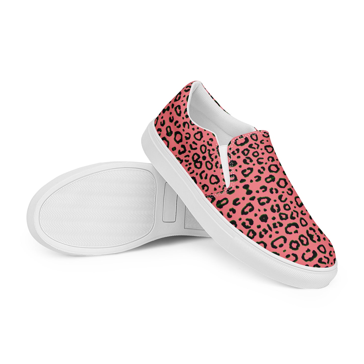 Leopard Men’s slip-on canvas shoes